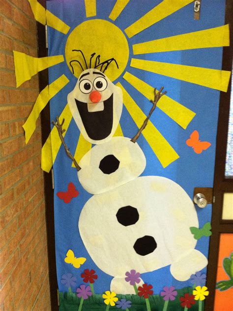 Olaf Classroom Door Olaf The Snowman Disney Characters Olaf