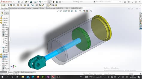 Mod Liser Un V Rin Pneumatique Sur Solidworks Youtube