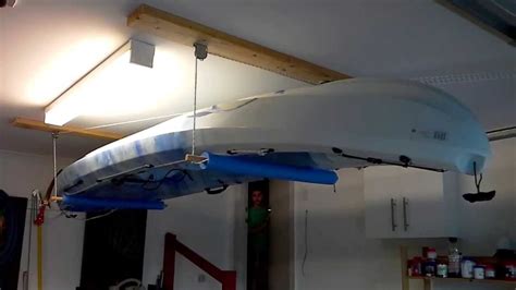 Garage Kayak Hoist Youtube