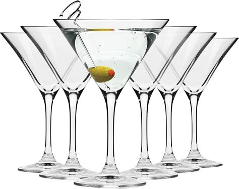 Amazon Krosno Martini Cocktail Glasses Set Of 6 8 1 Oz Avant