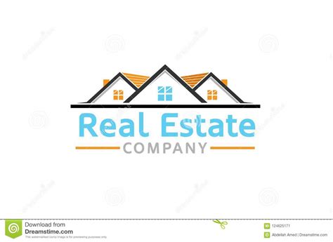 Creative Three House Roof Logo Stock Vector - Illustration of creative ...