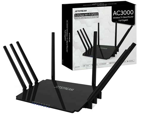 Jetstream Erac3000 Tri Band Wi Fi Gaming Router Full Gigabit