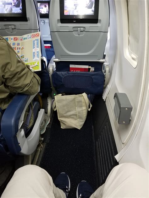 The Plane Seat In Front Of Me Was Removed Giving Me An Abnormal Amount