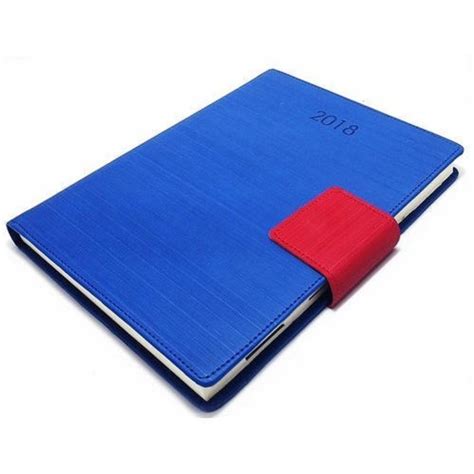 Hard Bound PU Leather Vibrant Notebook Diary For Office Paper Size