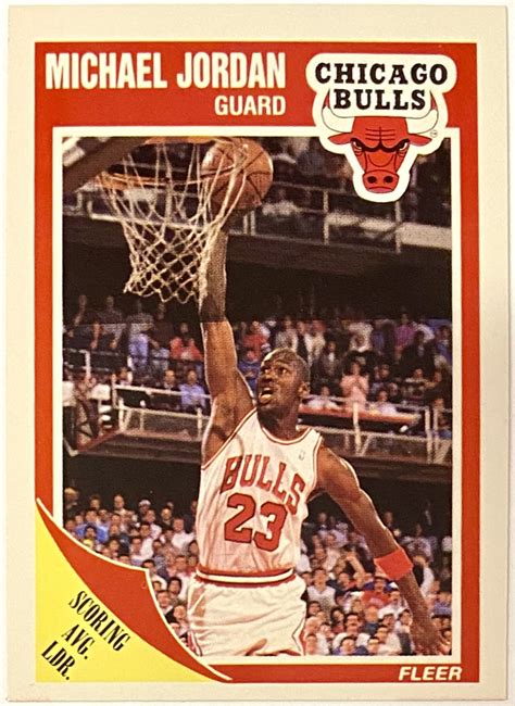 Michael Jordan Fleer Chicago Bulls Basketball Card Kbk Sports