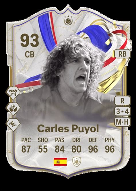 Carles Puyol Greats Of The Game Icon Ea Fc 24 93 Rating And Price