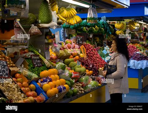 Indoor Market Malaga Stock Photo - Alamy