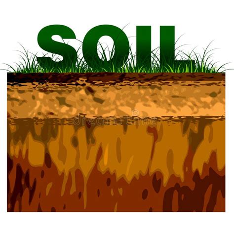 Structure of soil stock vector. Illustration of cobble - 27683507