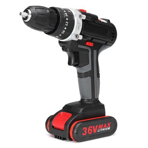 V Cordless Lithium Electric Screwdriver Power Drill Driver Drilling