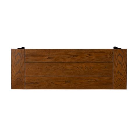 Linon Austin Wood And Metal Tv Stand In Brown Homesquare