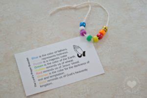 Children's Ministry: The Lords Prayer Bible Craft Bracelet