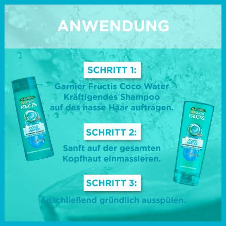 GARNIER FRUCTIS Shampoo Coco Water Fettiger Ansatz Trockene Spitzen