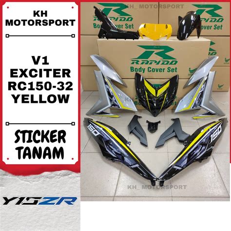 Yamaha Y Y Zr V V Exciter Rc Yellow Sticker Tanam Airbrush