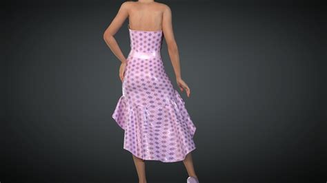 Elegant Dress 3d Model Rigged Cgtrader