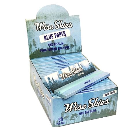 Wise Skies Blue King Size Slim Rolling Paper