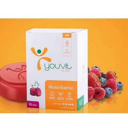 Jual Youvit Multivitamin Gummy Dewasa Adult 1 Box 6 Sachet Shopee