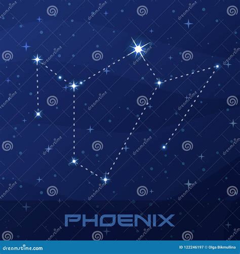 Phoenix Constellation Cartoon Vector | CartoonDealer.com #47420901