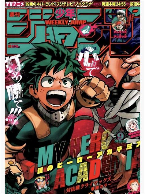 Bnha Magazine 7 Poster For Sale By Softochaco Redbubble