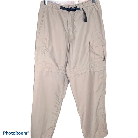 Rei Mens Convertible Cargo Hiking Pants Relaxed Fit L Gem