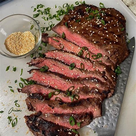 Miso And Soy Marinated Flank Steak R Steak