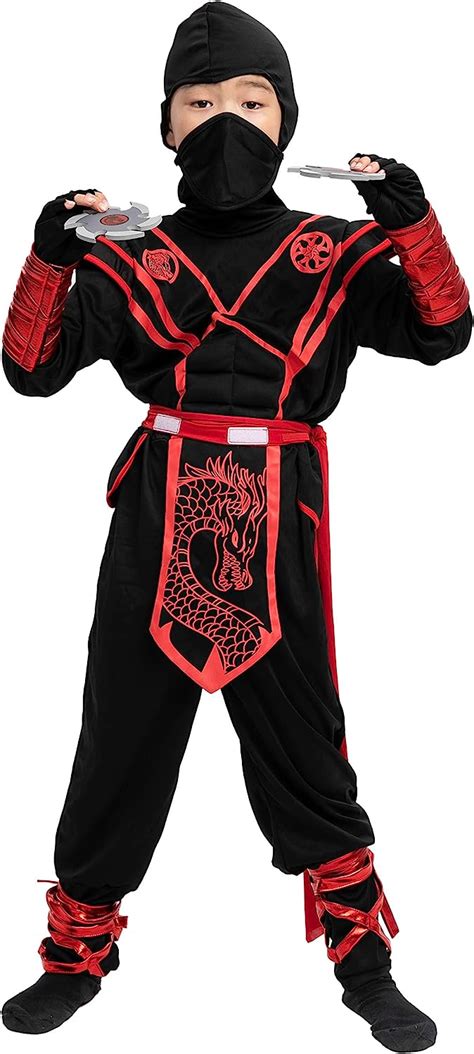 Spooktacular Creations Drachen Ninja Kostüm für Kinder Bule Jungen