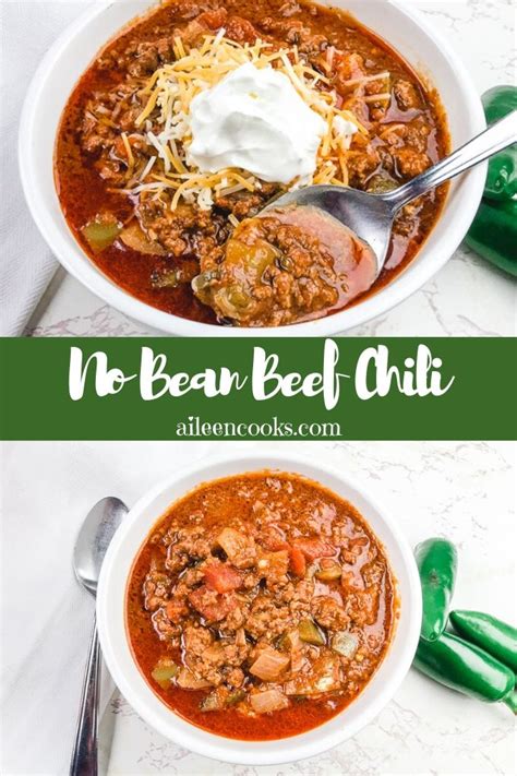 Easy No Bean Chili Recipe Aileen Cooks