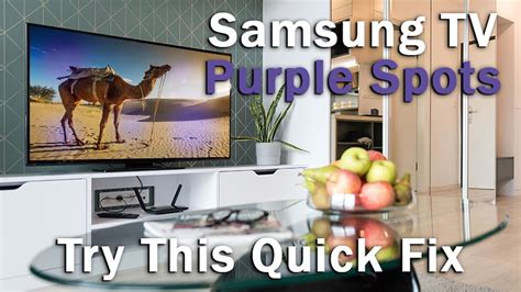 Samsung Tv Purple Spots On Screen Easily Fix The Purple Screen Problem Youtube