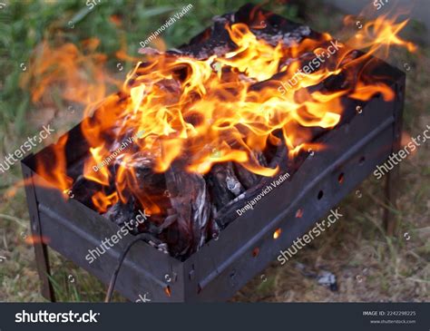 Fire Wood Burning Grill Stock Photo 2242298225 | Shutterstock