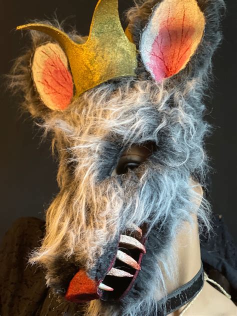 Creepy Cute Rat King Mask Adult Halloween Masquerade Cosplay Costume