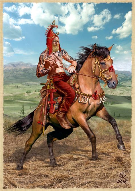 Скифы. Художник Евгений Край скифы, Да скифы мы, реконструкция ...