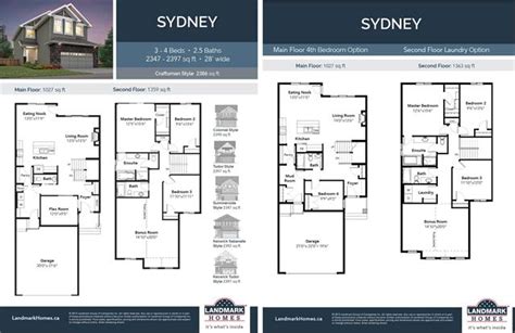 Desrochers Villages Sydney Floor Plan Edmonton AB Livabl