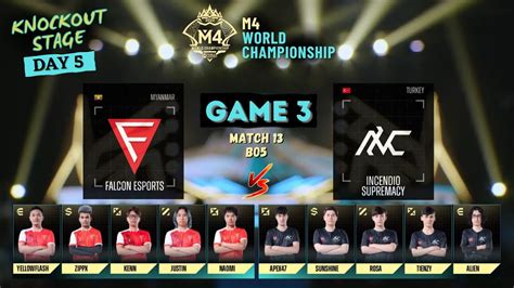 Falcon Esports Vs Incendio Supremacy Game M Knockout Stage Day