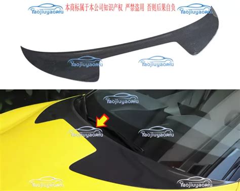 For Lotus Eletre Dry Carbon Fiber Upper Lip Panel Of Hood