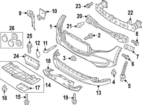 Bumper Components Front For Mazda Cx Realmazdaparts