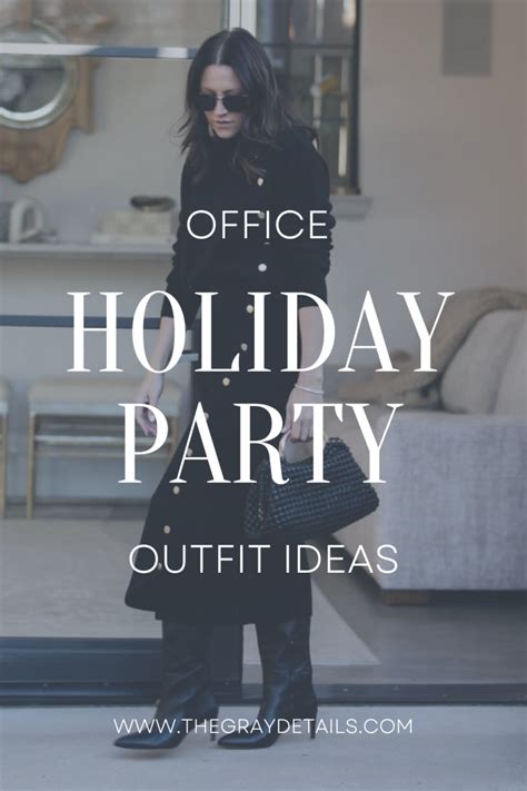 Office Holiday Party Outfits - the gray details