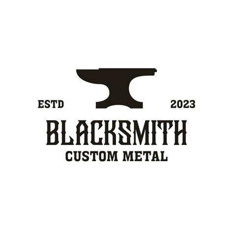 Creative vintage blacksmith logo design illustration idea 23899308 ...