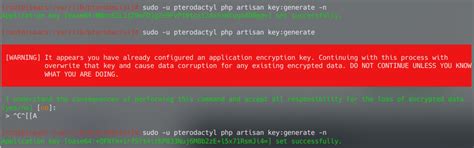 Php Artisan Key Generate Overwrites Existing Key With User Interaction