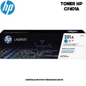 CARTUCHO DE TONER HP 201A CYAN CF401A ORIGINAL Terdigram