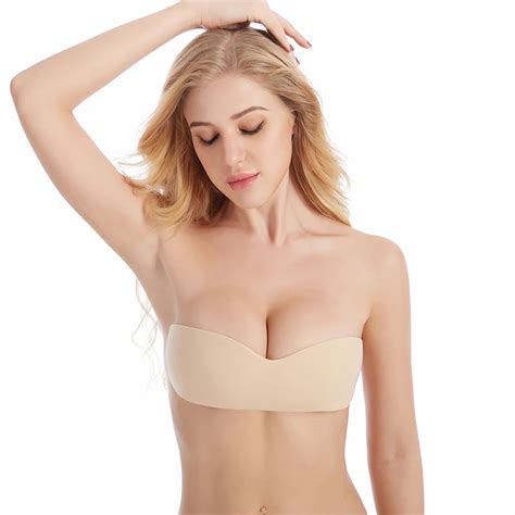 Backless Bra Fashion Self Adhesive Stick On Gel Strapless Backless