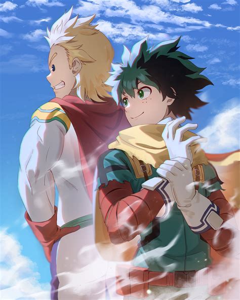 Midoriya Izuku And Togata Mirio Boku No Hero Academia Drawn By