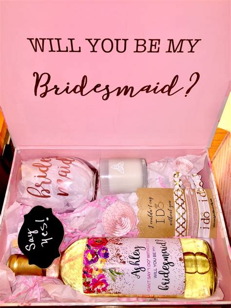 Pin By Elaina Wharton On Wedding Bridesmaid Proposal Box Bridesmaid