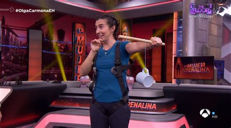 Marta Jiménez debuta en El Hormiguero lanzándose al vacío desde 10