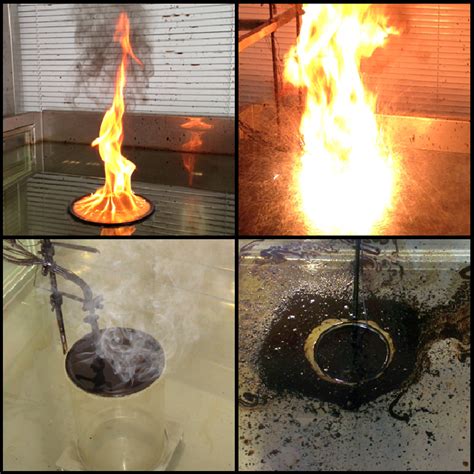 Top Left Regular Burning Pre Boilover Top Right Boilover Bottom