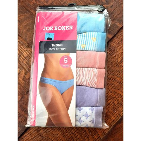 Women S Underwear Joe Boxer Bikini Panties 6 Pack Cotton Size 5 Etsy