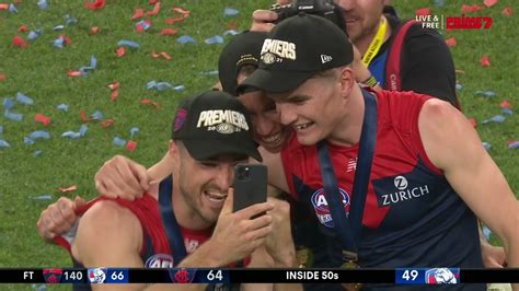 Post Game Celebrations And Interviews On Channel Afl Grand Final