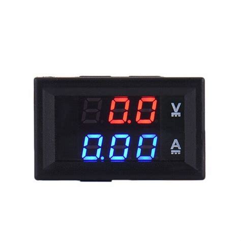 High Quality Dc V A Voltmeter Ammeter Blue Red Led Dual