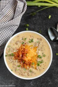 Low Carb Bacon Cheeseburger Soup Recipe Easy Keto Soup Recipe