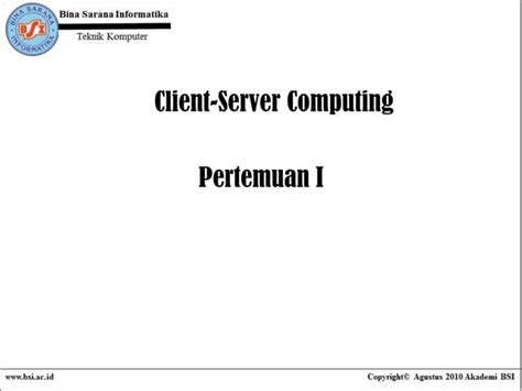 pertemuan  client server