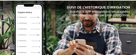 Rainpoint Programmateur Arrosage Wifi Minuteur Arrosage Automatique