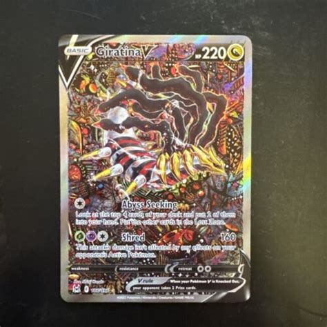 Giratina V Alternate Full Art Swsh Lost Origin Holo Ebay